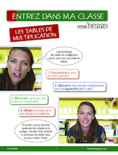 Entrez dans ma classe : les tables de multiplication