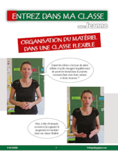 Entrez dans ma classe : organisation du matériel dans une classe flexible