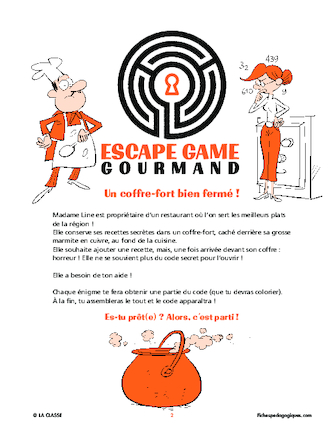 Escape game gourmand