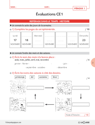 Evaluations CE1