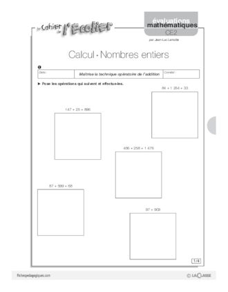 Evaluations mathématiques Cycle 3 (2)