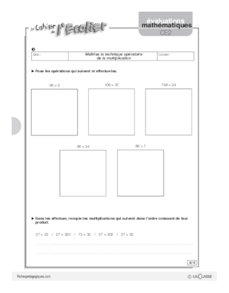 Evaluations mathématiques Cycle 3 (2)