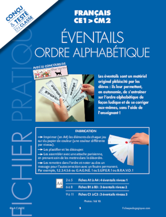 Éventails ordre alphabétique