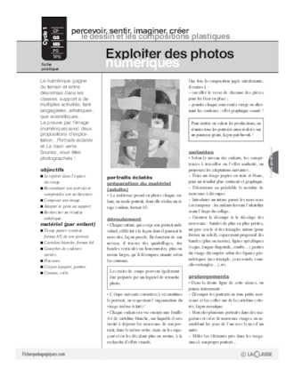 Exploiter des photos numériques (maternelle)