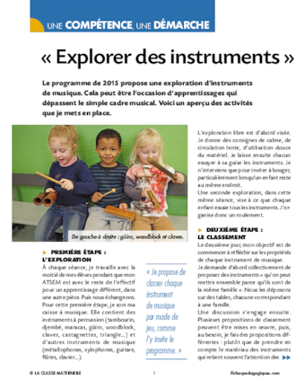 Explorer des instruments