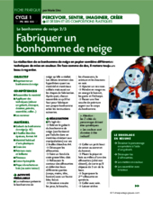 Fabriquer un bonhomme de neige