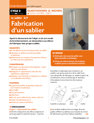 Fabriquer un sablier