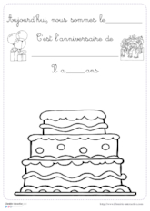 Fiches pour les anniversaires