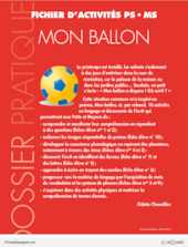 Fichier d'activités : mon ballon