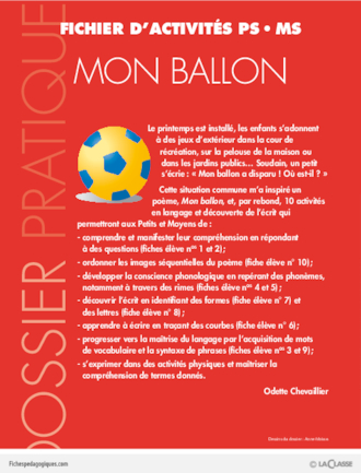 Fichier d'activités : mon ballon