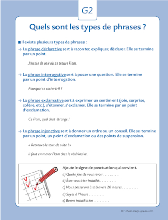 Fichier grammaire cycle 3