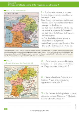 Fichier Histoire CM1 : Des Mérovingiens aux Carolingiens