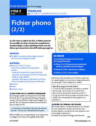 Fichier phono 2/2