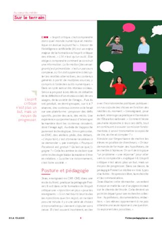 Former l'esprit critique des élèves