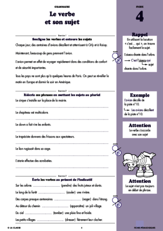 Français CM1 Grammaire ~ Cahiers malins