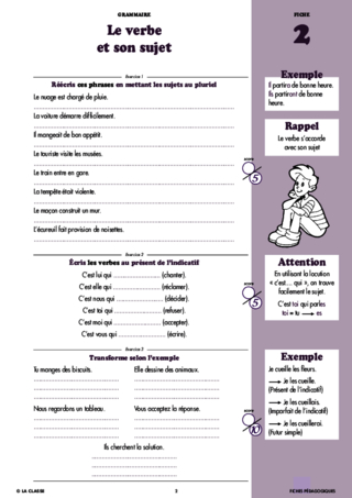 Français CM2 grammaire ~ Cahiers malins