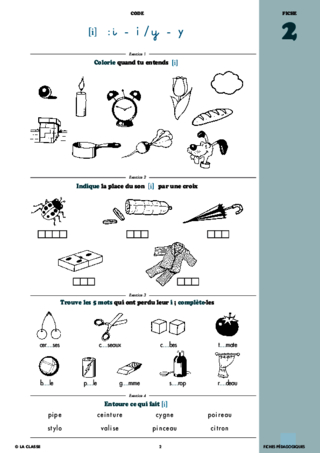 Français CP phonologie et code ~ Cahiers malins