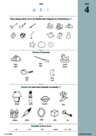 Français CP phonologie et code ~ Cahiers malins