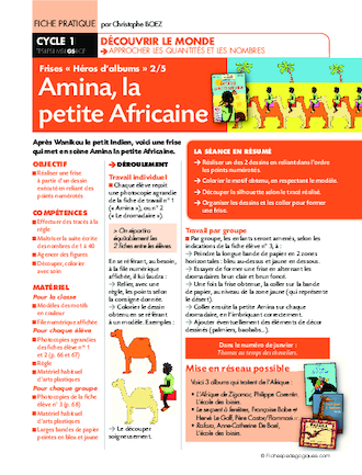 Frises Héros d'album (2) / Amina la petite africaine