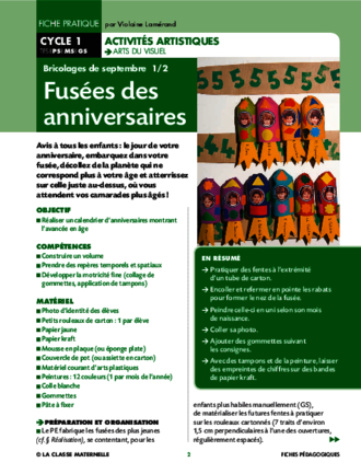 Fusées des anniversaires