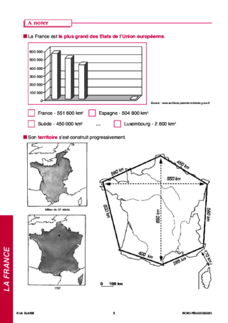 Géographie  CM. La France ~ Docs en stock