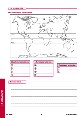 Géographie  CM. La France ~ Docs en stock