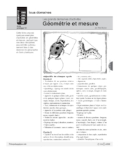 Géométrie et mesure / Grands domaines d'activités