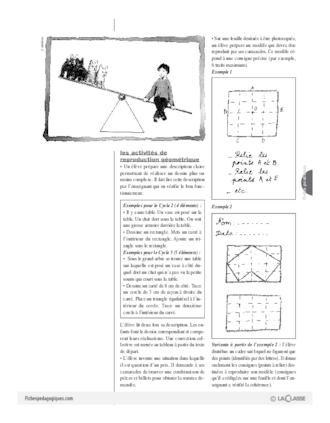 Géométrie et mesure / Grands domaines d'activités