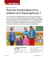 Gérer l'arrivée d'un enfant non francophone