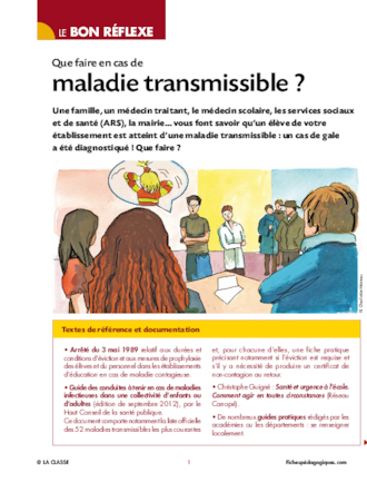 Gérer un cas de maladie transmissible