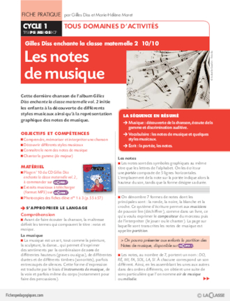Gilles Diss enchante vol.2 (10) / Les notes de musique