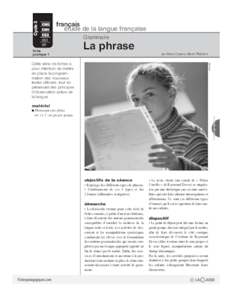 Grammaire (1) / La phrase