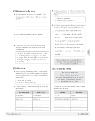 Grammaire (3) / Le verbe