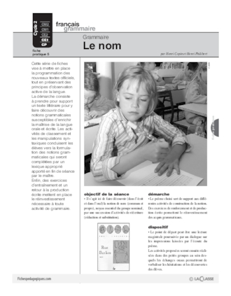 Grammaire (5) / Le nom