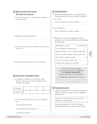 Grammaire (6) / L'adjectif qualificatif (1)