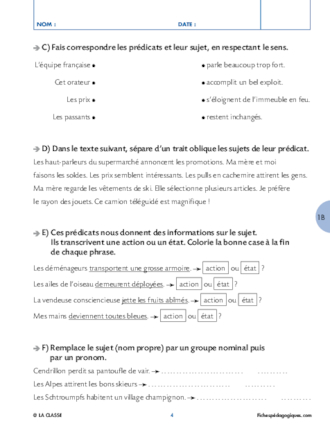 Grammaire : le prédicat