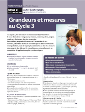 Grandeurs et mesures au cycle 3