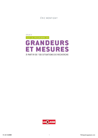 Grandeurs et mesures