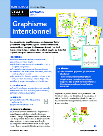 Graphisme intentionnel 1/2