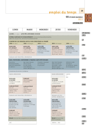 GS - 4 emplois du temps - 2017