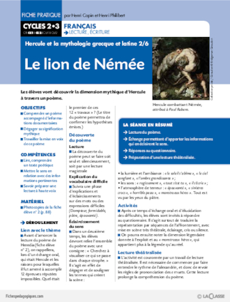 Hercule et la mythologie (2) /  Le lion de Némée