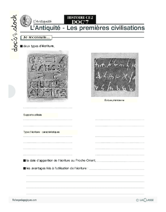 Histoire CE2 / L'Antiquité (1)