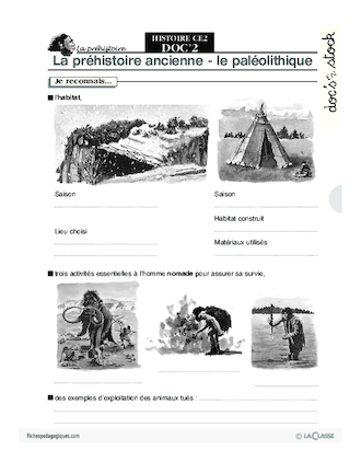 Histoire CE2 / L'évolution de l'Homme