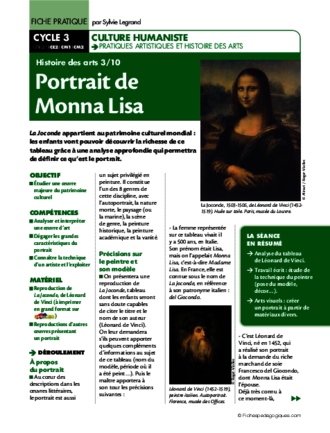 Histoire des arts (3) / Portrait de Mona Lisa