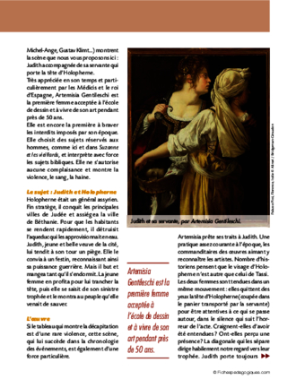 Histoire des arts / Autour de 5 femmes peintres