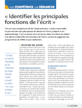 Identifier les principales fonctions de l'écrit