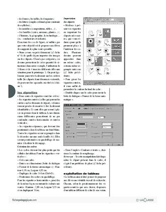 Informatique pour le maître / Tableaux à double entrée