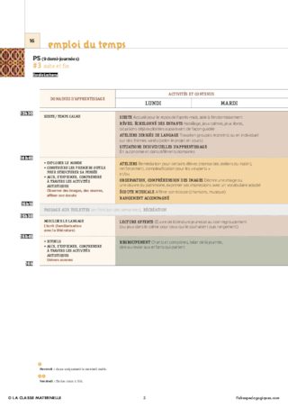 IO 2015 - 12 Emplois du temps en PS
