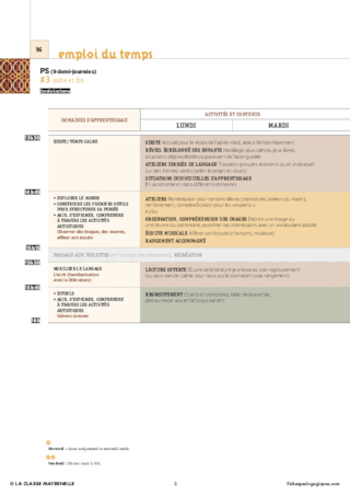 IO 2015 - 12 Emplois du temps en PS