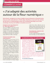 « J'ai adapté des activités autour de la fleur numérique »